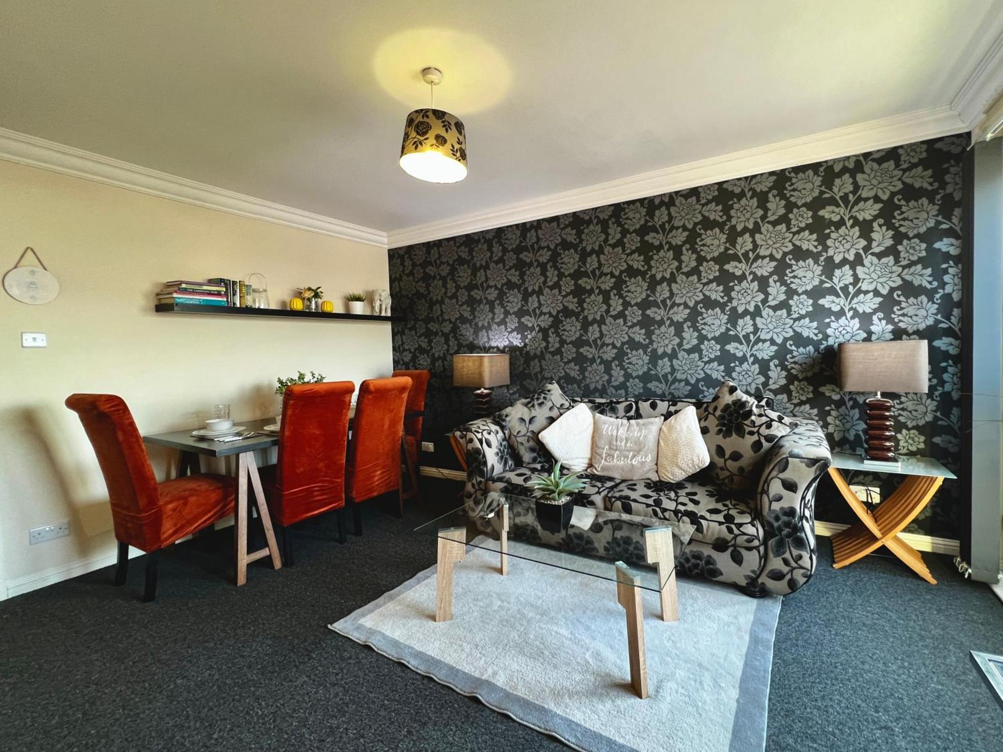 Stylish Modern Flat With Juliet Balcony & Parking Apartamento Glasgow Exterior foto