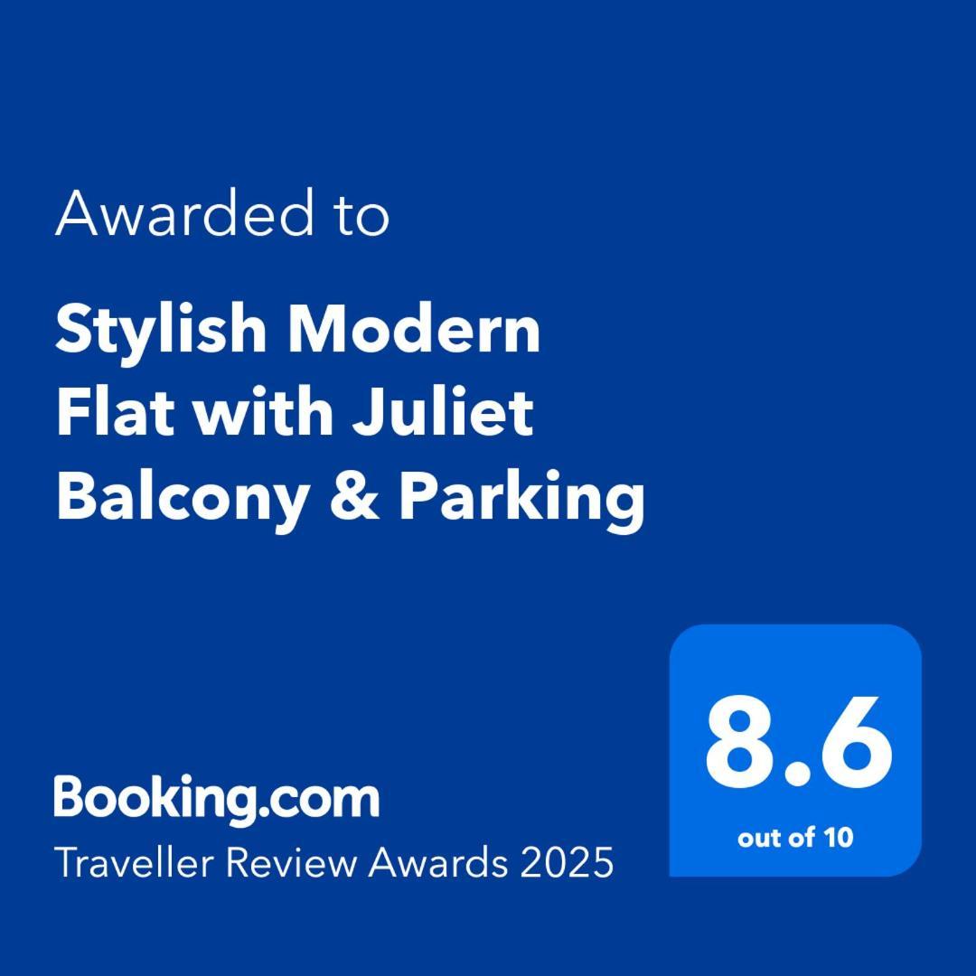 Stylish Modern Flat With Juliet Balcony & Parking Apartamento Glasgow Exterior foto